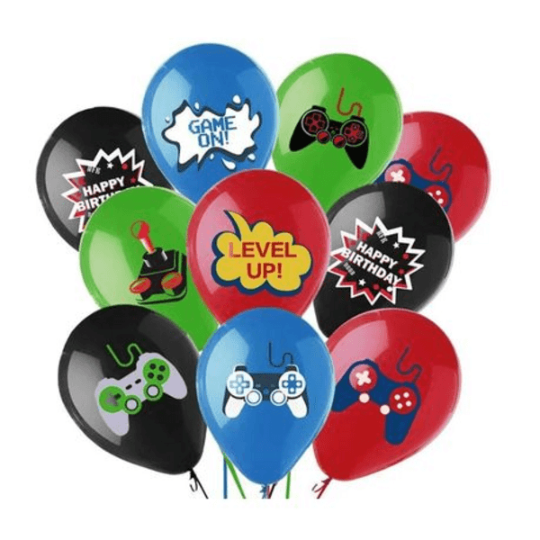 Gaming Themed Latex Balloon Set, Gaming Themed Latex Balloon Set – 16 Balloons