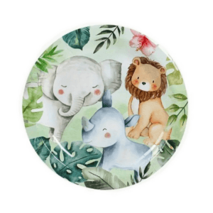 Baby African Safari Small Paper Plates - 10 Plates