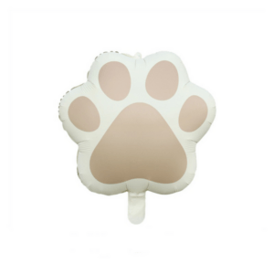 Pastel Matte Paw Foil Balloon - Brown