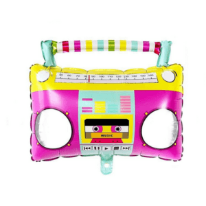 Retro Boombox Foil Balloon (55cm)