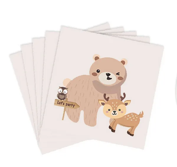 White Woodland Napkins (20 Napkins), White Woodland Napkins (20 Napkins)