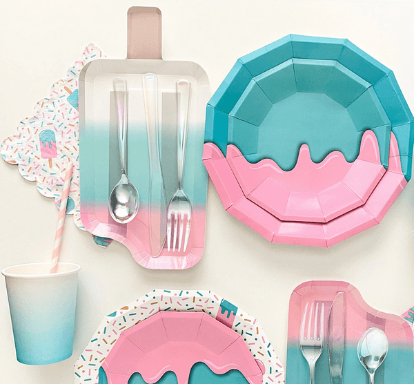 Ice Cream Shaped Paper Plates Small (8 Plates), Ice Cream Shaped Paper Plates Small (8 Plates)