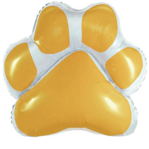 Large Paw Patrol Paw Foil Balloon - Yellow