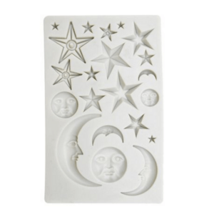 Moon and Stars Silicone Fondant Mould