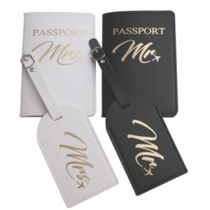 Mr & Mrs Luggage Tags and Passport Covers