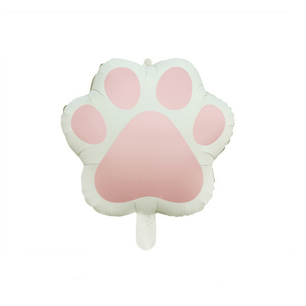 Paw Balloon, Pastel Matte Paw Foil Balloon – Pink