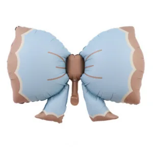 Large Bow Foil Balloon - Blue