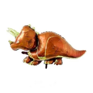 Large Triceratops Dinosaur Foil Balloons - Set of 2