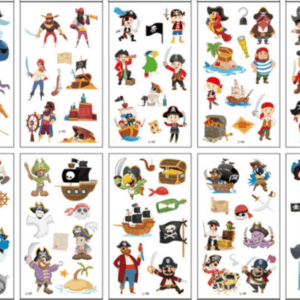 Kids Temporary Tattoos Set - Pirate