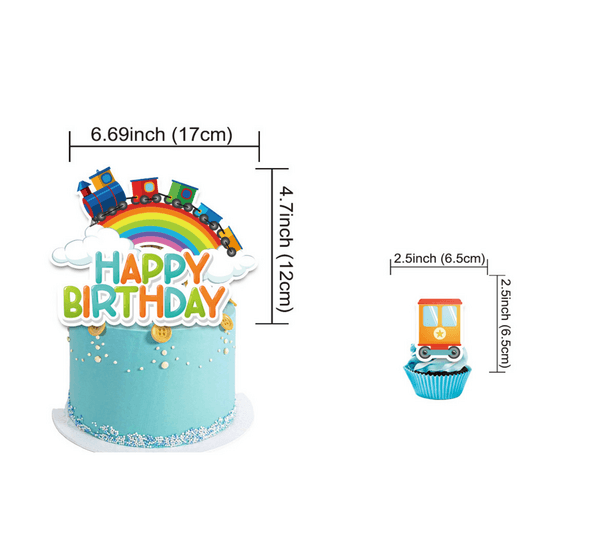 Train Party Decoration Set, Birthday Party Decoration Set – Train Theme