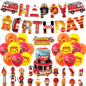 Birthday Party Decoration Set - Firefighter Theme