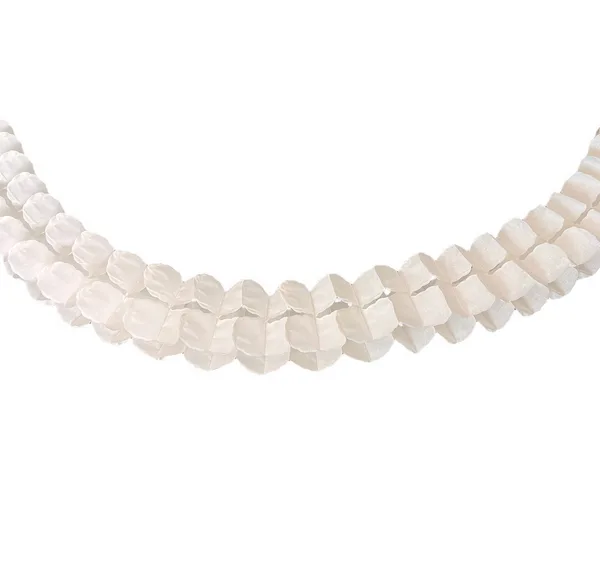 Paper Garland - White, Paper Garland &#8211; White