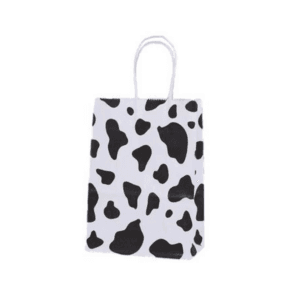 Cow Paper Party Favor Bags with Handles (12 Bags)