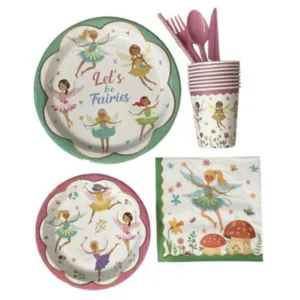 Party Paper Tableware - Cutlery Set - Fairy Theme - Set of 8
