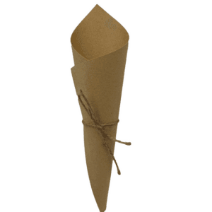 25 Kraft Paper Cones with Twine