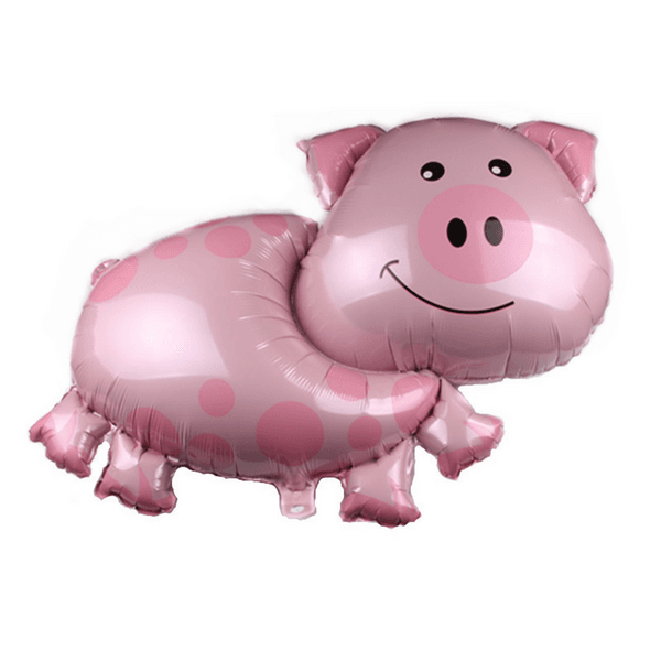 Large Pig Shaped Foil Balloon, Large Pig Shaped Foil Balloon