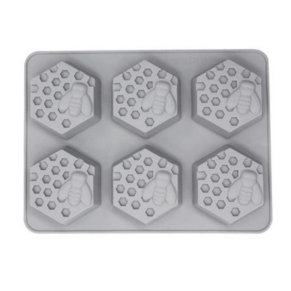 Bee and Honeycomb Silicone Fondant Mould, Bee and Honeycomb Silicone Fondant Mold