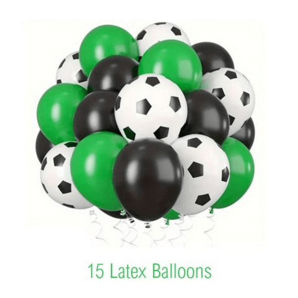 Soccer Themed Latex Balloon Set (15 Balloons), Soccer Themed Latex Balloon Set (15 Balloons)