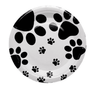 Paw Themed Small Paper Plates (10 Plates)