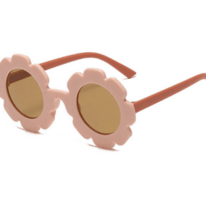 Two Toned Flower Sunglasses - Beige