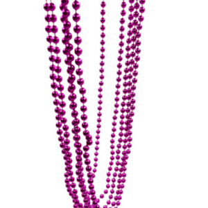 Festive Plastic Beads - Purple (Set of 5)