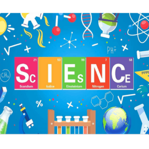 Small Kids Birthday Party Table and Photography Backdrop -Science