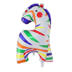 Circus Zebra Foil Balloon