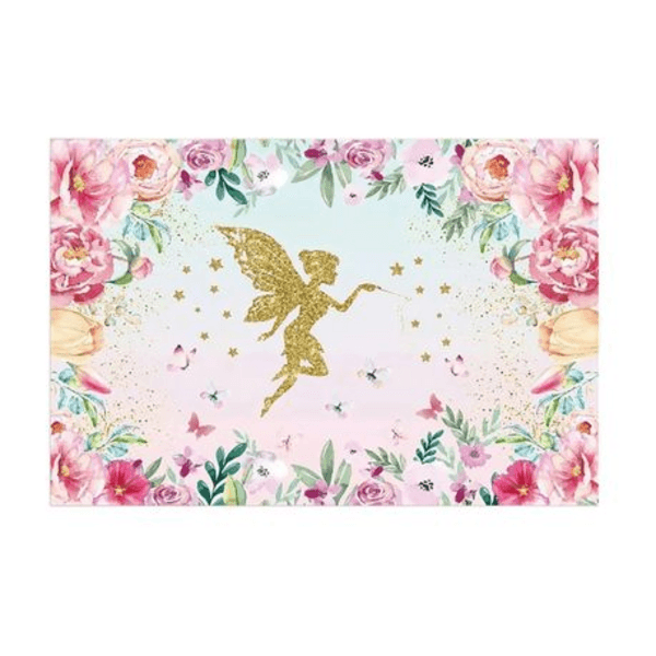 Small Kids Birthday Party Table and Photography Backdrop (Fairy Theme), Small Kids Birthday Party Table and Photography Backdrop (Fairy Theme)