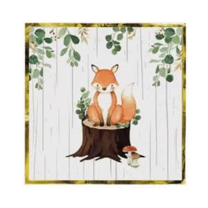Woodland Greenery Napkins (10 Napkins)