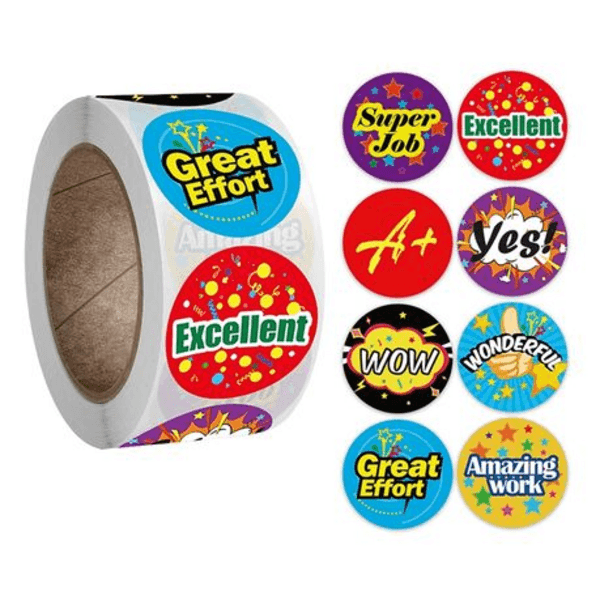 Bright Colored Reward Stickers