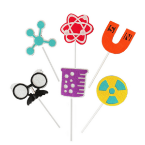 Science Themed Cupcake Toppers - 12 Toppers