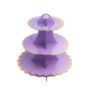 Plain Cupcake Stand - Purple