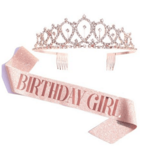 Birthday Girl Adult Sash and Crown Party Set