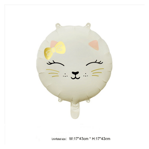 Cat Balloon, Pastel Cat Foil Balloon (45cm)