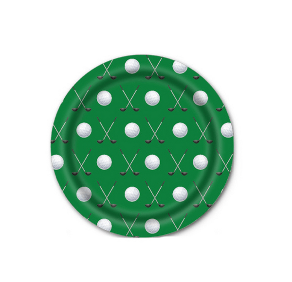 Golf Paper Plates, Golf Themed Large Paper Plates (16 Plates)