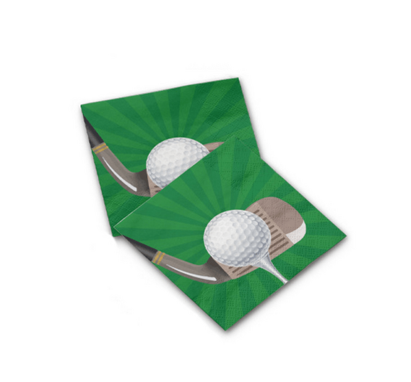Golf Napkins, Golf Themed Napkins (16 Napkins)