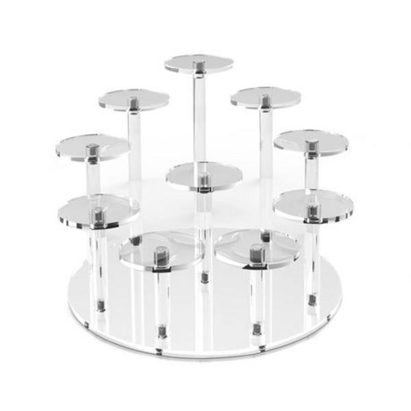 Acrylic Cupcake Stand - Holds 10 Cupcakes, Acrylic Cupcake Stand – Holds 10 Cupcakes