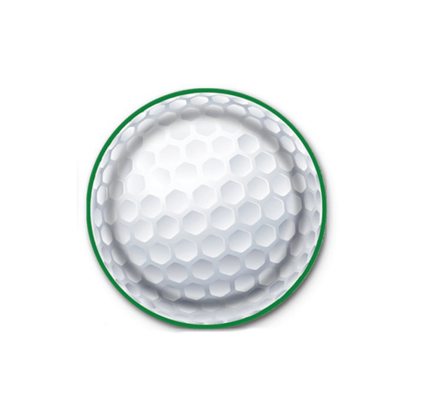 Golf Paper Plates, Golf Themed Small Paper Plates (16 Plates)