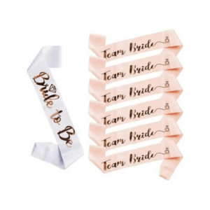 7 Piece Bridal Shower Party Sash