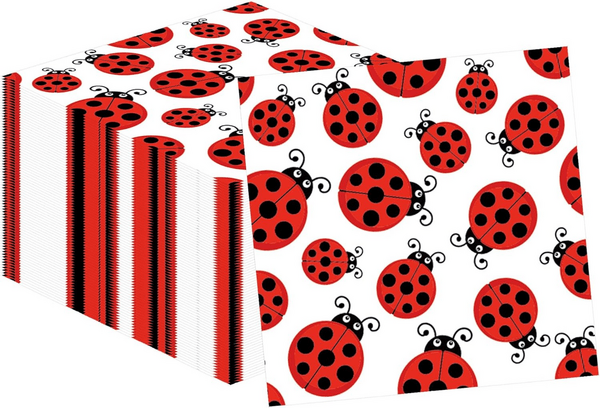 Ladybug Themed Napkins, Ladybug Themed Napkins (20 Napkins)