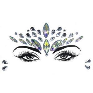 Rhinestone Face Art Party Stickers (Set of 3)