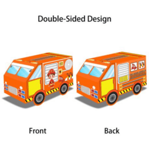 Party Favor Boxes - Firetruck Themed - 12 Boxes