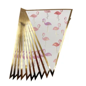 Paper Bunting Flags - Flamingo