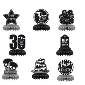 Death To My Twenties Themed Honeycomb Decor Set