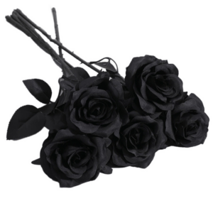 Artificial Flowers - Black Rose (Single)