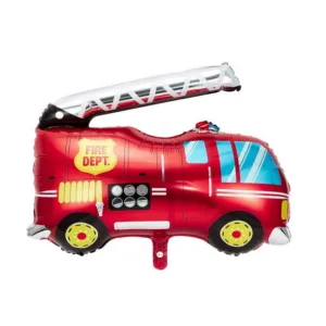 Large Fire Truck Foil Balloon
