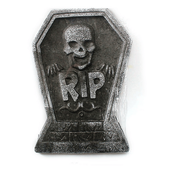 Polystyrene Tombstone Decor - R.I.P, Polystyrene Tombstone Decor – R.I.P