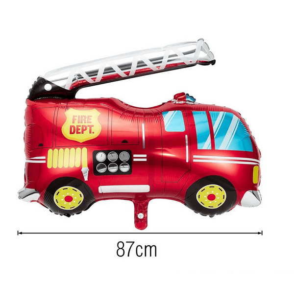 Large Fire Truck Foil Balloon, Large Fire Truck Foil Balloon