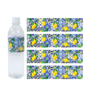 Water Bottle Labels - Lemon (10 Labels)