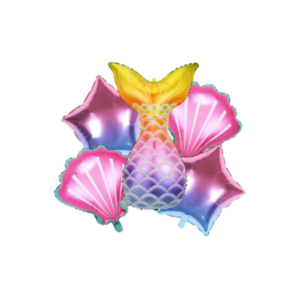 Mermaid Foil Balloon Set - Set of 5